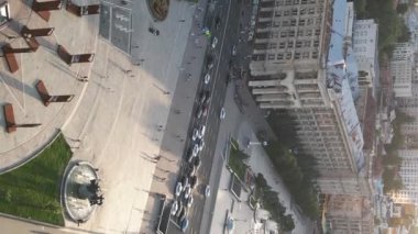 Kyiv, Ukrayna: Independence Square, Meydan. Dikey video