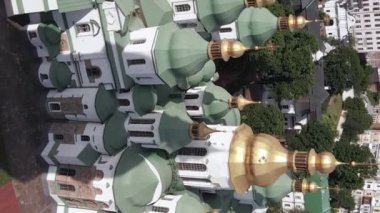 Kyiv. Ukrayna: Kyiv 'deki Aziz Sophias Katedrali. Dikey video