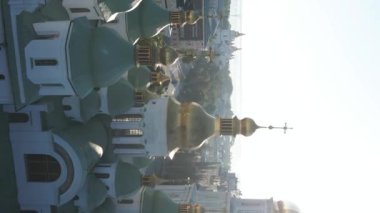 Kyiv. Ukrayna: Kyiv 'deki Aziz Sophias Katedrali. Dikey video