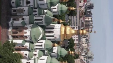 Kyiv. Ukrayna: Kyiv 'deki Aziz Sophias Katedrali. Dikey video