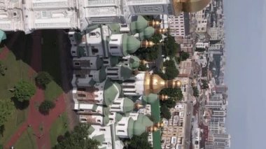 Kyiv. Ukrayna: Kyiv 'deki Aziz Sophias Katedrali. Dikey video