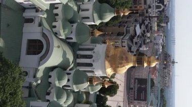 Kyiv. Ukrayna: Kyiv 'deki Aziz Sophias Katedrali. Dikey video