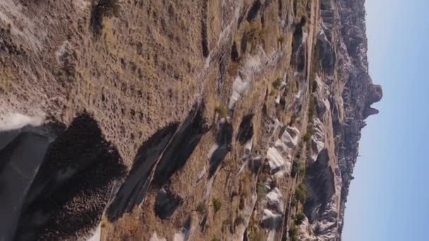 Parc national de Goreme près de Nevsehir. La Turquie. Vidéo verticale — Video