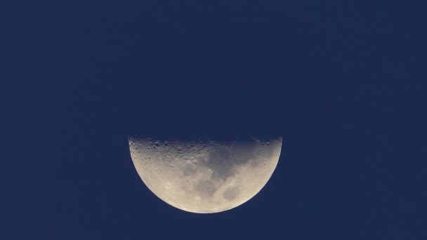 Primer plano de la Luna. Planeta satélite. Vídeo vertical — Vídeos de Stock