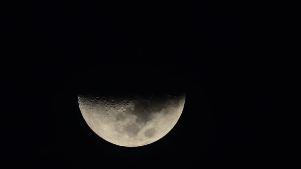 Primer plano de la Luna. Planeta satélite. Vídeo vertical — Vídeos de Stock