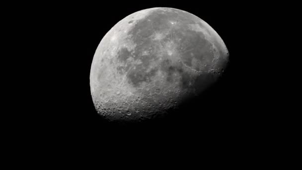 Månen närbild. Planetsatellit. Vertikal video — Stockvideo