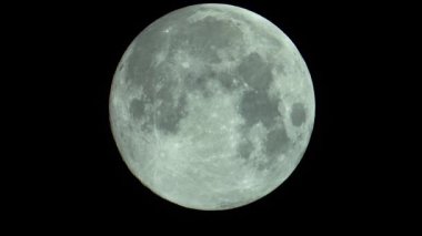 Ay 'a yakın çekim. Uydu gezegeni. Dikey video