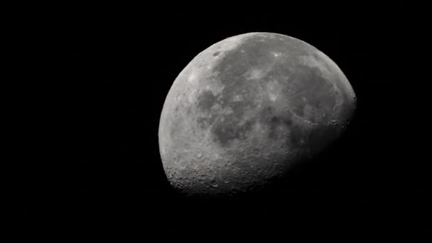 Primo piano della luna. Satellite Planet. Video verticale — Video Stock