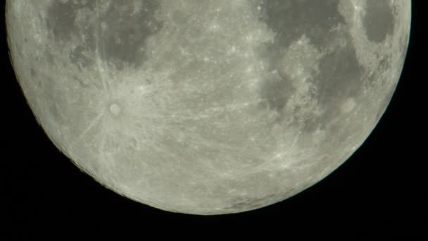 Pendekatan bulan. Planet satelit. Video vertikal — Stok Video