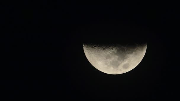 Primer plano de la Luna. Planeta satélite. Vídeo vertical — Vídeo de stock