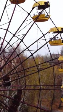 Çernobil Yasak Bölge. Pripyat. Dikey video
