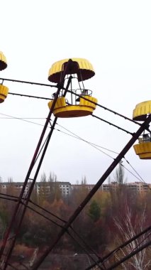 Çernobil Yasak Bölge. Pripyat. Dikey video