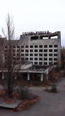 Çernobil Yasak Bölge. Pripyat. Dikey video