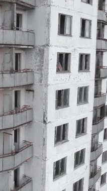 Çernobil Yasak Bölge. Pripyat. Dikey video