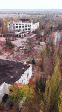 Çernobil Yasak Bölge. Pripyat. Dikey video