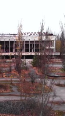 Çernobil Yasak Bölge. Pripyat. Dikey video