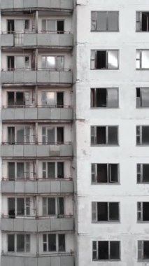 Çernobil Yasak Bölge. Pripyat. Dikey video