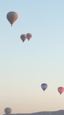 Cappadocia Dikey Videodaki Balonlar