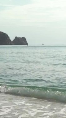 Türkiye 'de sahil kenarında deniz manzarası