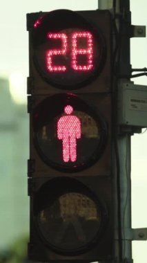 Gündüz trafik ışıkları Dikey video boyunca