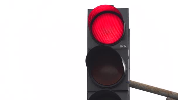 Dopravní kontrolka na silnici reguluje provoz — Stock video