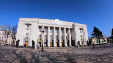 Kyiv-Verkhovna Rada 'daki Ukrayna Parlamentosu binası