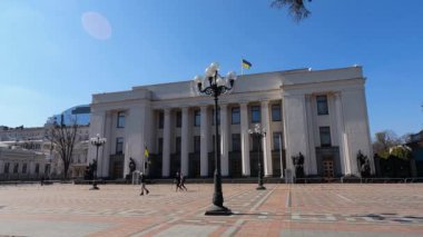 Ukrayna Parlamentosu Kyiv - Verkhovna Rada, ağır çekim