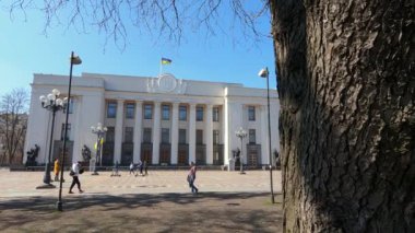 Ukrayna Parlamentosu Kyiv - Verkhovna Rada, ağır çekim