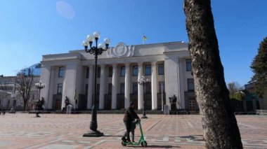 Ukrayna Parlamentosu Kyiv - Verkhovna Rada, ağır çekim