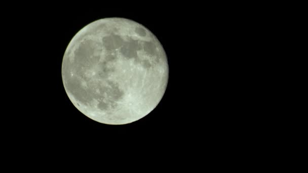 夜空中的满月 — 图库视频影像