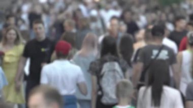 Silhouette of a crowded city street