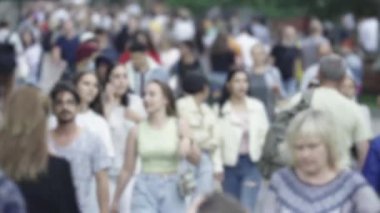 Silhouette of a crowded city street
