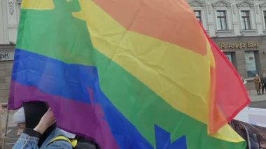 Ukrayna 'daki LGBT topluluğunun haklarına destek yürüyüşü - Kyiv Pride