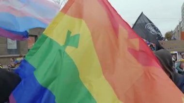 Ukrayna 'daki LGBT topluluğunun haklarına destek yürüyüşü - Kyiv Pride