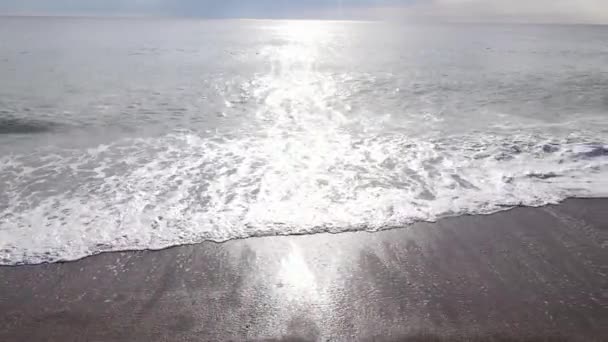 Woda morska w pobliżu brzegu w ciągu dnia — Wideo stockowe