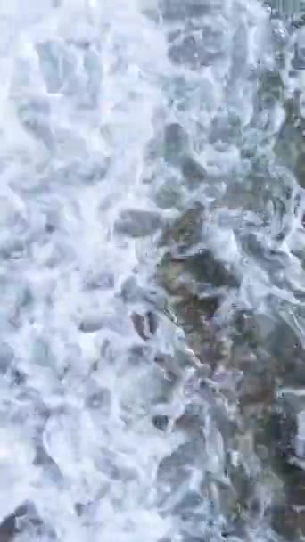 Vertikales Video des Meeres in Küstennähe — Stockvideo