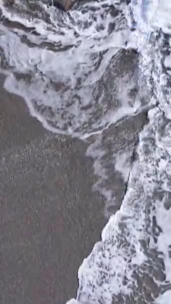 Κατακόρυφο βίντεο της θάλασσας κοντά στην ακτή — Αρχείο Βίντεο