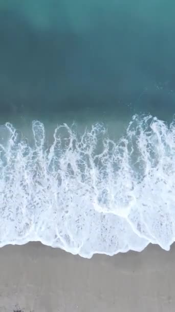 Vertikal video av havet nära stranden — Stockvideo