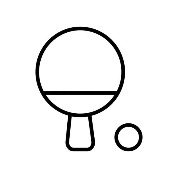 Теннис Мячом Ping Pong Sports Icon — стоковый вектор