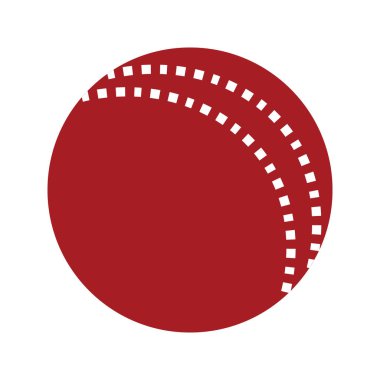 Kriket topu Kırmızı Spor ikonu Tasarımı