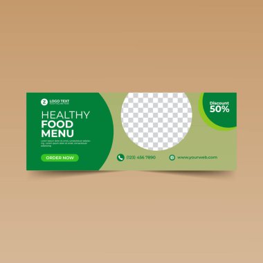 Yeşil Facebook Kapağı Tasarım Şablonu