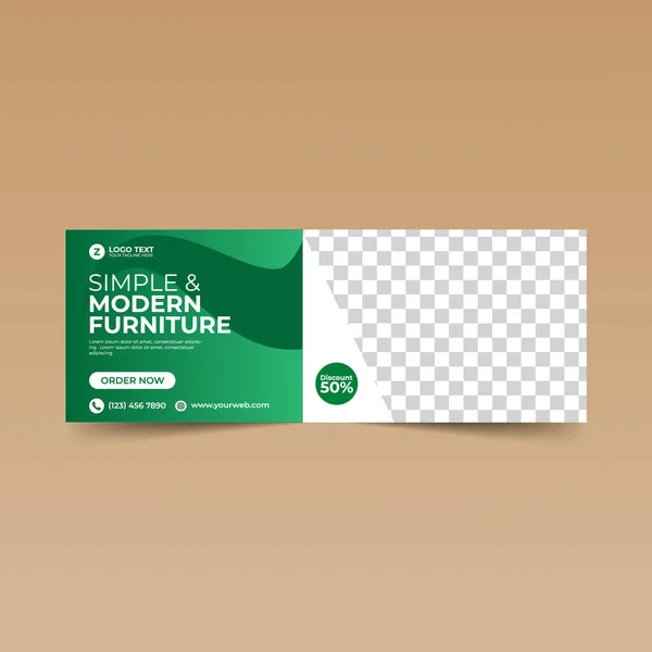 Yeşil Facebook Kapağı Tasarım Şablonu