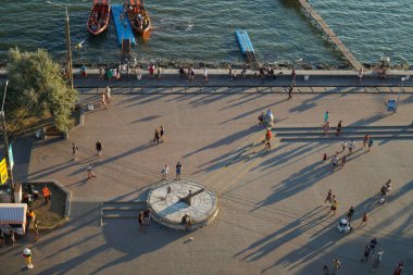 Berdyansk 'ın setin üst manzarası.