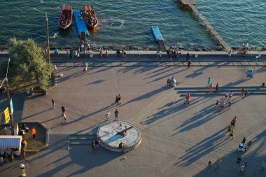 Berdyansk 'ın setin üst manzarası.