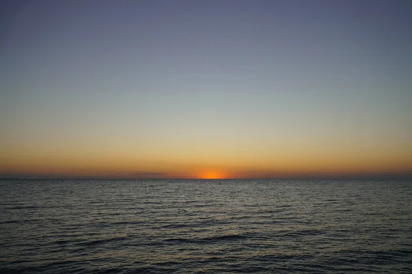 Солнце Восходит Над Морем Рассвет Над Азовским Морем — стоковое фото