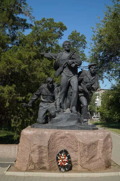 Monument Marine Paratroopers Park — Stock Photo, Image