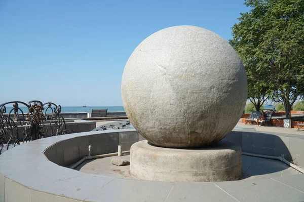 Skulptur Form Boll Berdyansk Vall — Stockfoto