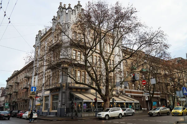 Улицы Красивого Города Одессы Течение Дня — стоковое фото