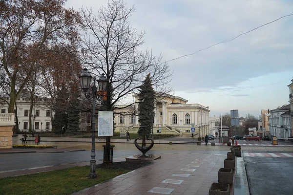 Régészeti Múzeum Épülete Odessza Történelmi Központjában — Stock Fotó