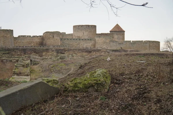 Ruínas Uma Antiga Cidade Grega Perto Fortaleza Akkerman Belgorod Dnestrovsky — Fotografia de Stock